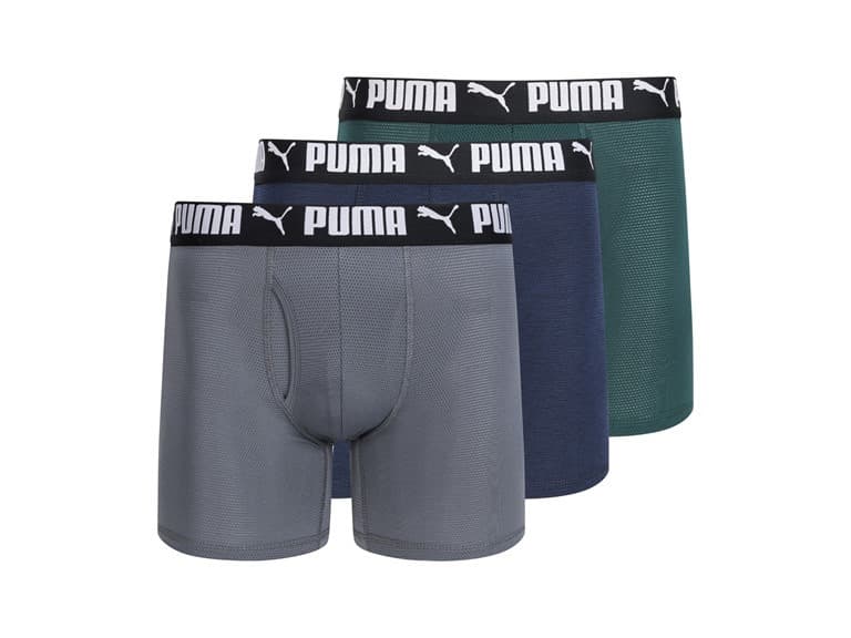 PUMA Men's 3-Pack Mesh Boxer Briefs - Image 1