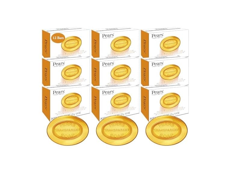 PEARS Glycerin Soap, Transparent, 12-Pack - Image 1