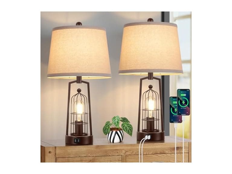 Brightever Table Lamps 2Pk, Your Choice - Image 1