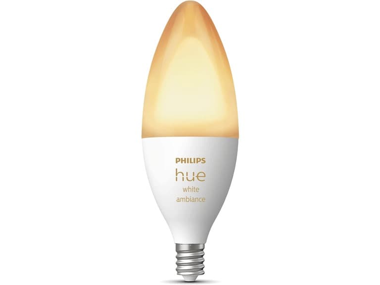 Philips Hue 40W B39 Candle-Shaped LED 4 Pack - Image 1