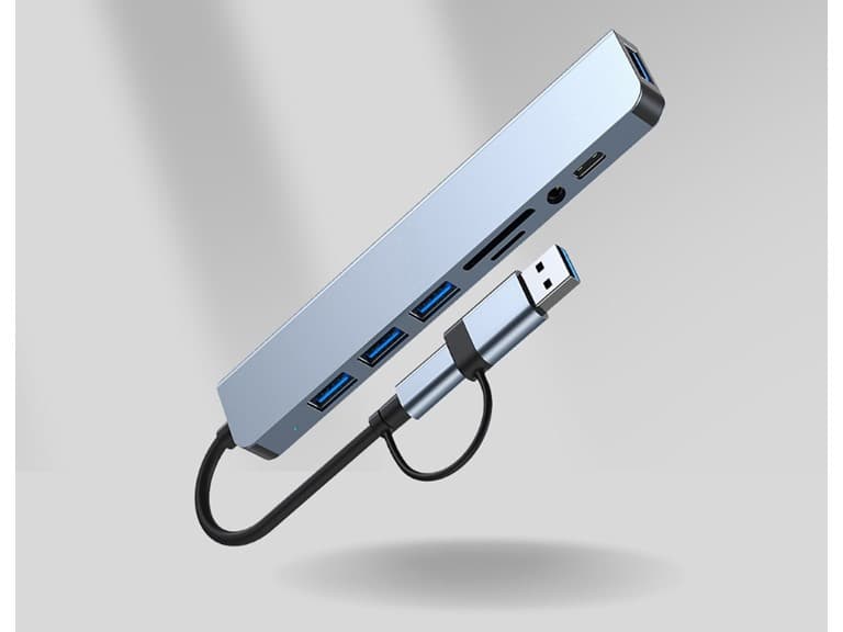 Ethos 8-in-1 USB-C Hub Adapter - Image 1