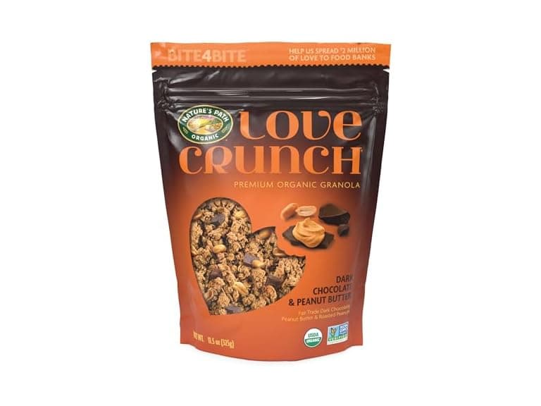 Love Crunch Organic Dark Chocolate & Peanut Butter - Image 1