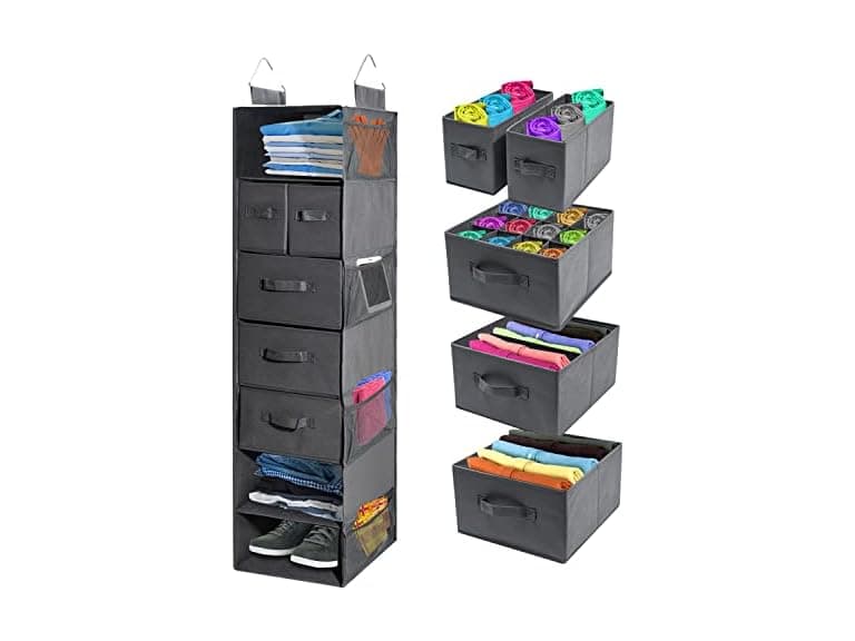 Hanging Closet Organizer w/ Drawers - Image 1