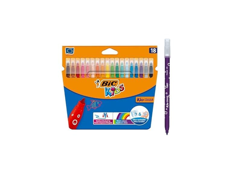 BIC Kids Kid Couleur Felt Tip Colouring Pens  - Image 1