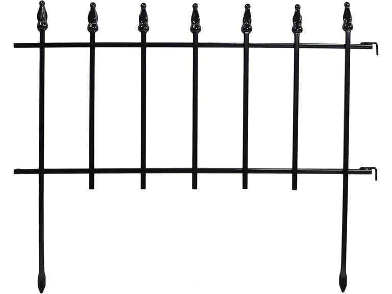 Sunnydaze Black Fence Panels (Set of 5) - Image 1