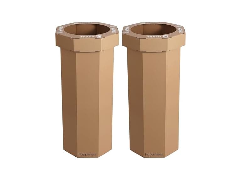 Fleur 25-Gallon Traditional Classic Disposable Corrugated Cardboard Event Trash Can  - Image 1