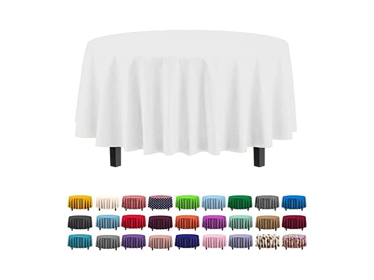 Premium Round White table cover - Image 1