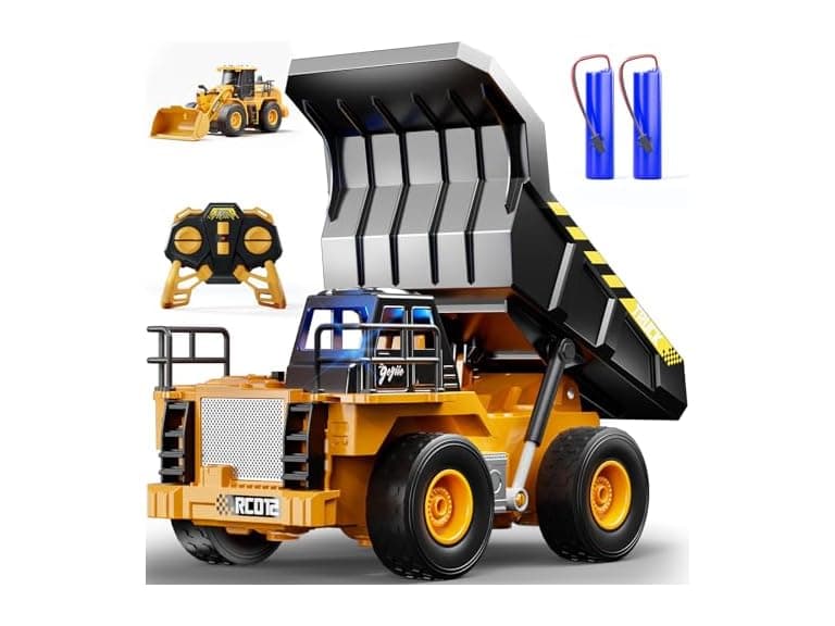 Geyiie RC Dump Truck Toy for Kids - Image 1