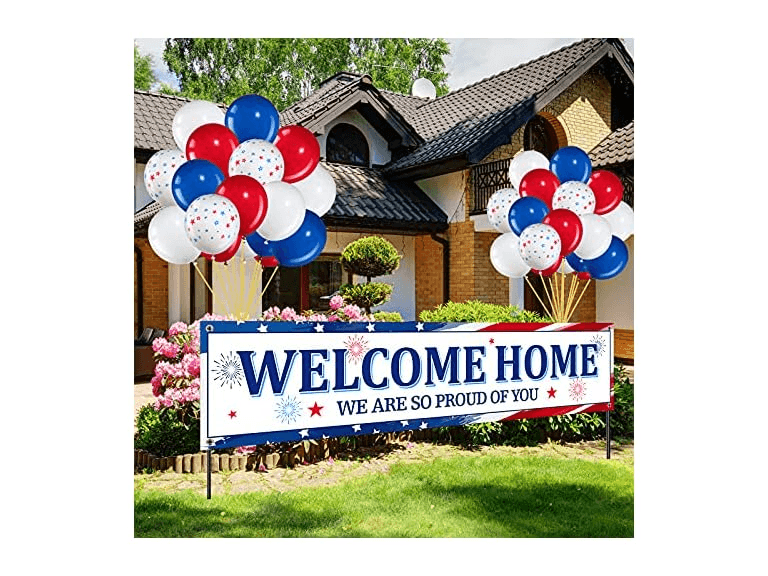 36 Pieces Welcome Home Banner  - Image 1
