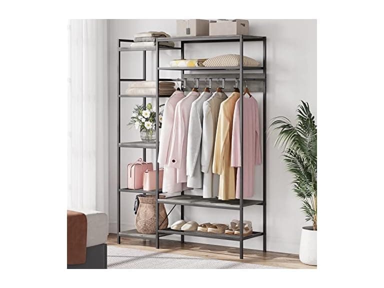 IDEALHOUSE 5-Tier Portable Clothing Rack - Image 1