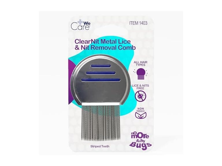 Dynarex WeCare ClearNit Metal Lice and Nit Removal Comb - Image 1