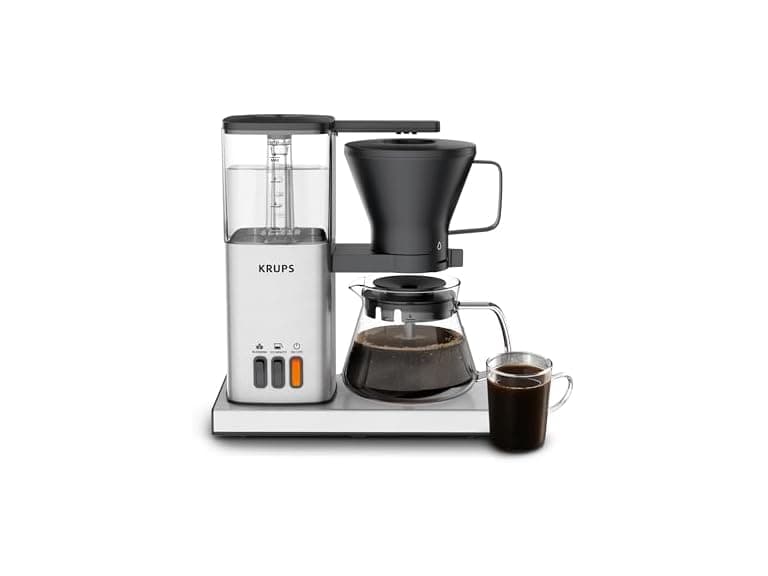 KRUPS Essential Brewer 8 Cup Drip Coffee Maker Machine - Image 1