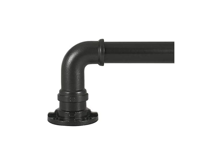 Decopolitan Industrial Curtain Rod Black - Image 1