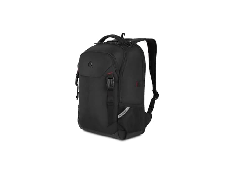 SwissGear Civic Pro Laptop Backpack, Black, 18"x13.25"x7" - Image 1