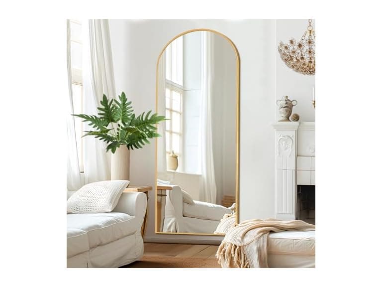 IGREENA Arched Full Length Mirror 64"x24 - Image 1