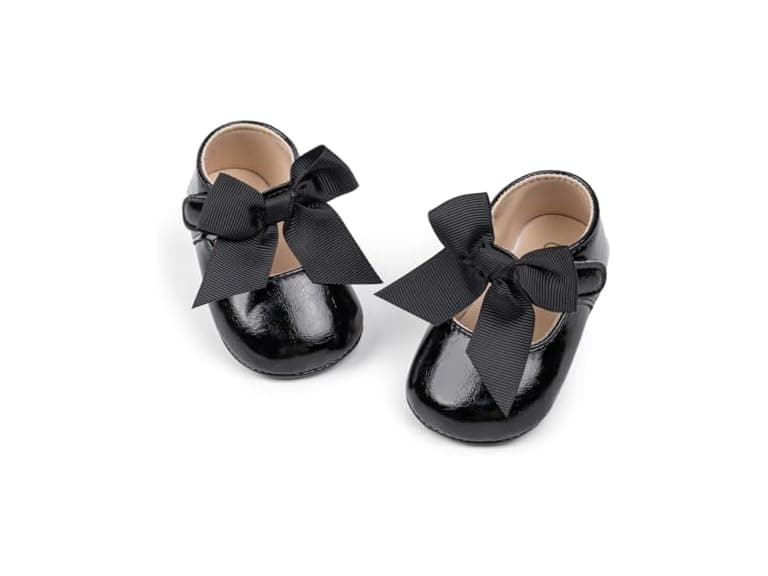 Baby Girl Princess Mary Jane Flats- Choose Color - Image 1