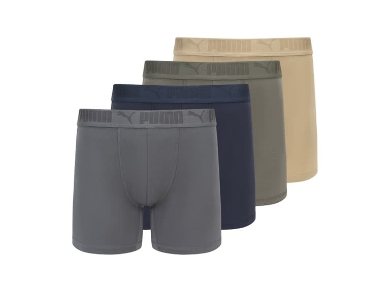 PUMA Men's 4-Pack Mesh Boxer Briefs - Image 1
