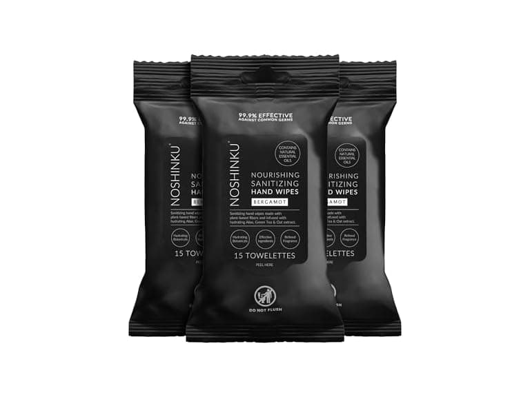 Noshinku Bergamot Hand Sanitizer Wipes 3pk 45ct - Image 1