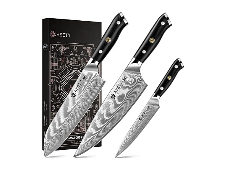 ASETY Damascus Knife Set 3 PCS - Image 1