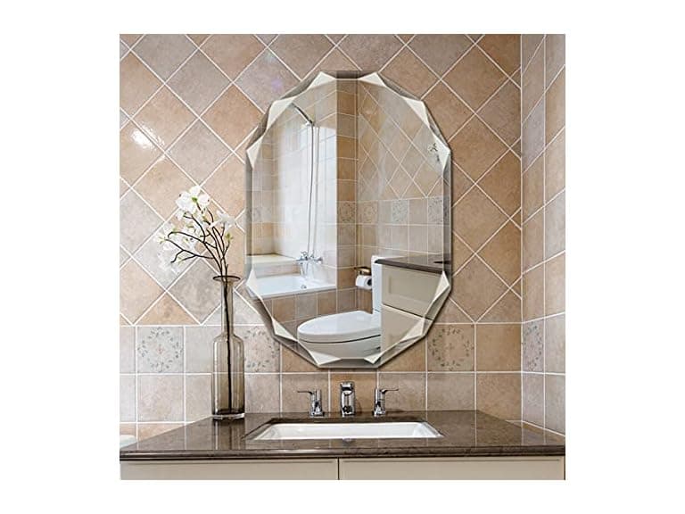 SNUGACE Single Beveled Edge Frameless Vanity Mirror - Image 1