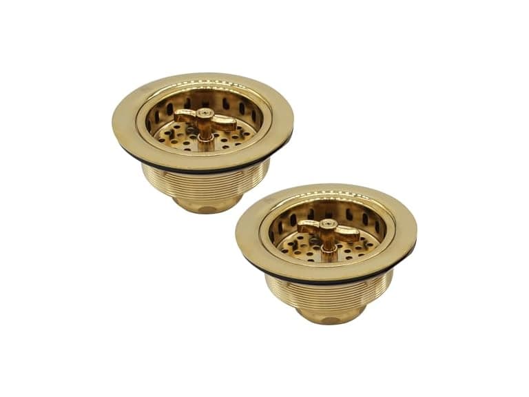 Westbrass Wing Nut Sink Strainer 2-Pack - Image 1