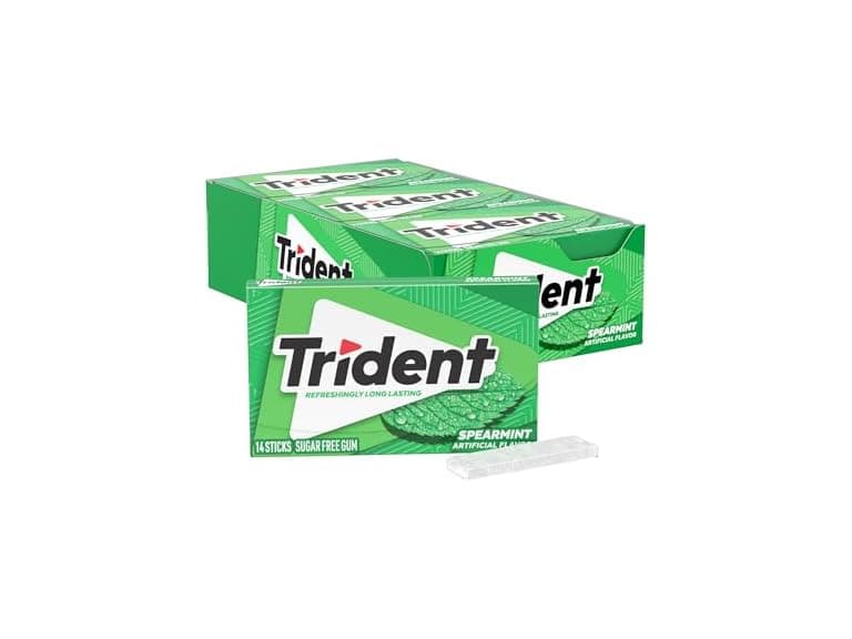 Trident Spearmint Sugar-Free Gum - Image 1