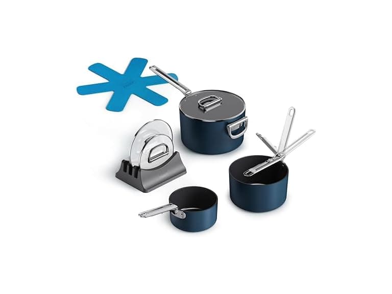 Joseph Space 6-Piece Nonstick Sauce Pan Set  - Image 1