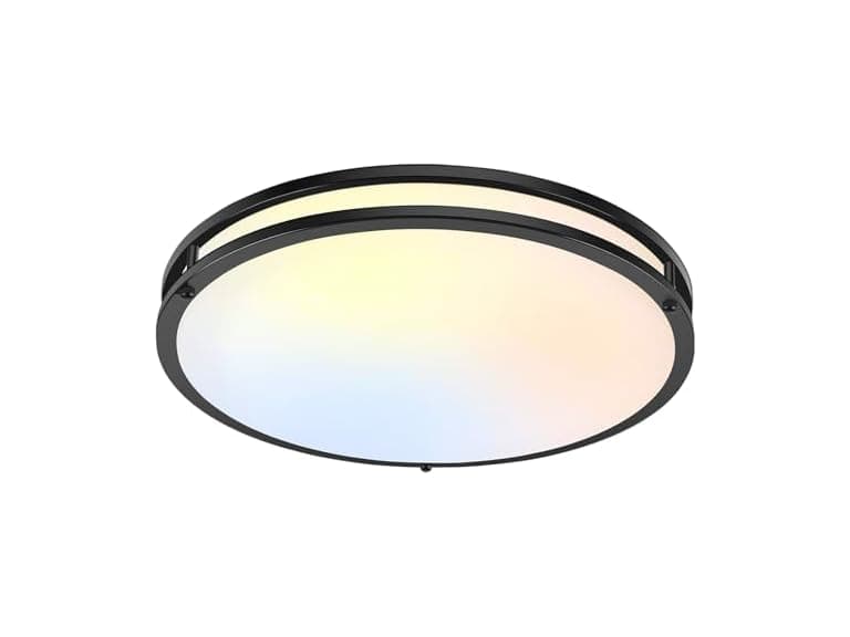 TOBUSA 18in Ceiling Light Matte Black - Image 1