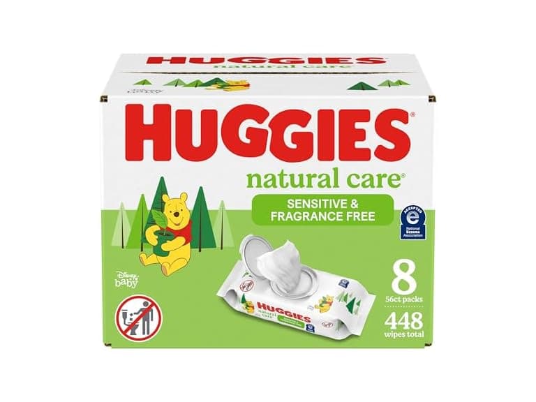 Huggies Natural Care Baby Wipes, 8-Packs - Image 1