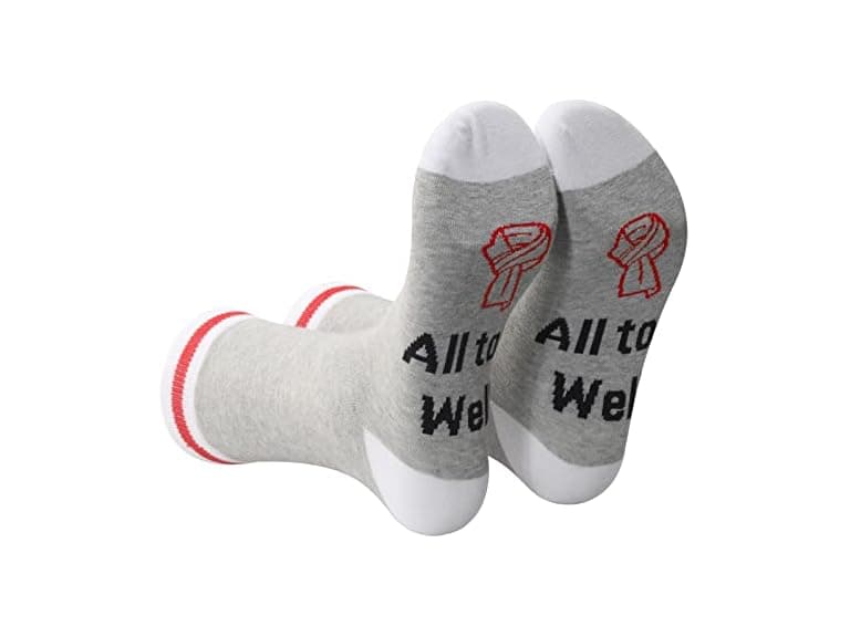 TOBGBE 2 Pairs Music Lover Socks Song Ly - Image 1