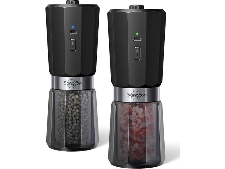 Rechargeable Salt & Pepper Grinder Set - Image 1