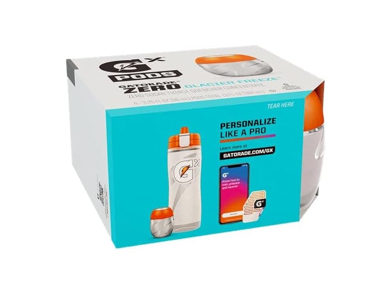 Gatorade Zero Glacier Freeze Pod (38mL, 4-Pack) - Image 1