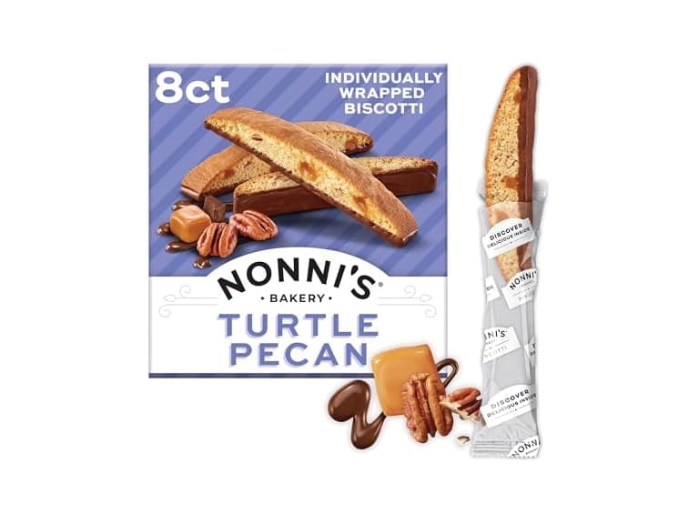 8CT Nonni's Turtle Pecan Biscotti - Image 1