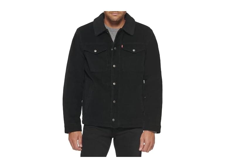 Levis Mens Corduroy Sherpa Trucker Jacket (XS) - Image 1