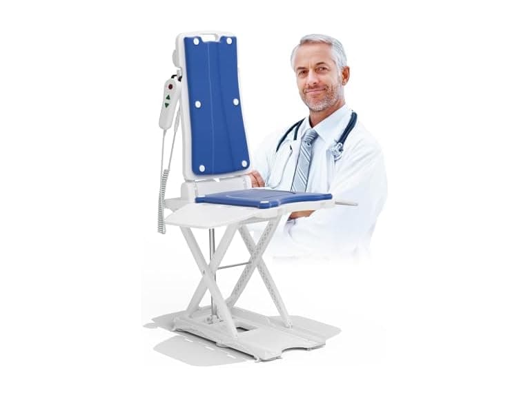 Electric Chair Lift Assist Devices for Seniors, Stand Up Independently from Floor with Remote Control, 300 LBS Capacity, 2 in1 Lift Chairs for Elderly, Waterproof Bath Lift for Tub for Elderly (Open Box) - Image 1