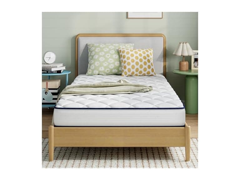 Novilla 8 inch Queen Mattress, Foam and Spring Hybrid - Image 1