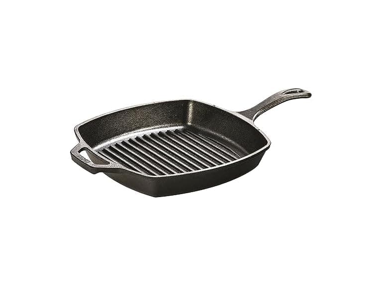 Lodge 10.5in  Cast Iron Square Grill Pan - Image 1