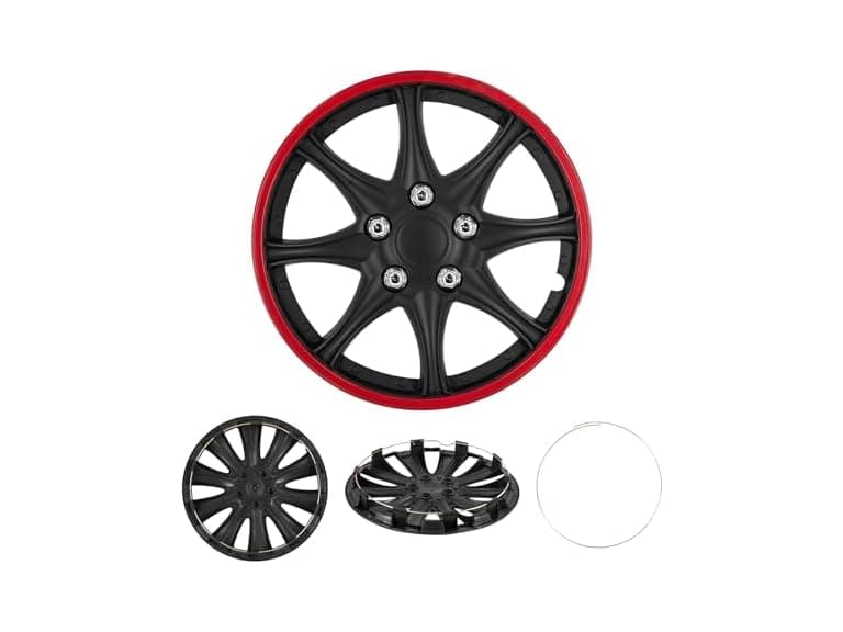 Cobra-Tek CBK-HP147-15-K 4PC Hubcaps Shadow Black (15”) - Image 1