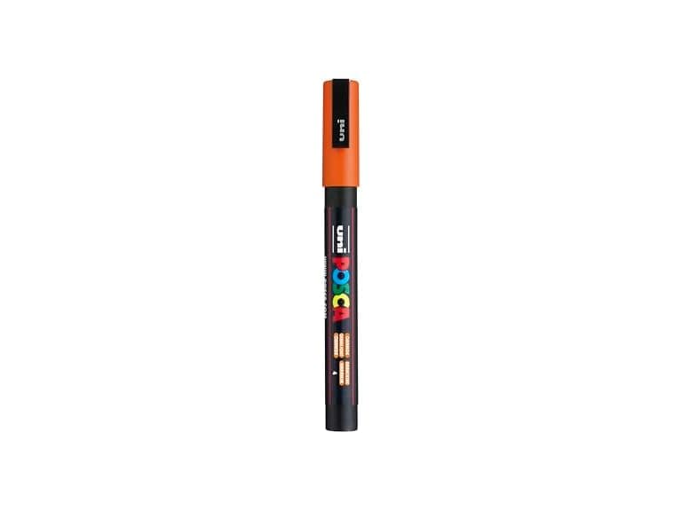 POSCA? PC-3M Paint Markers, Reversible Fine Tip, Orange - Image 1