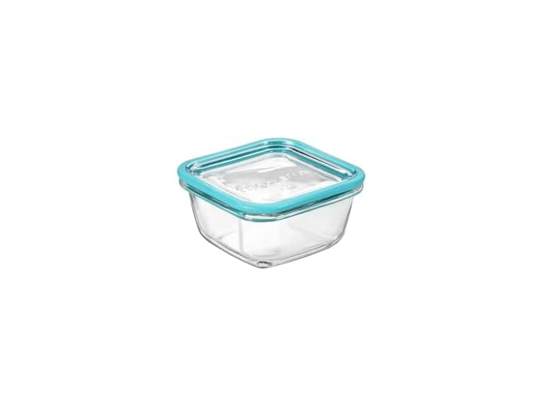 Bormioli Rocco 14.25 oz. Square  Glass  Storage Container 12CT - Image 1