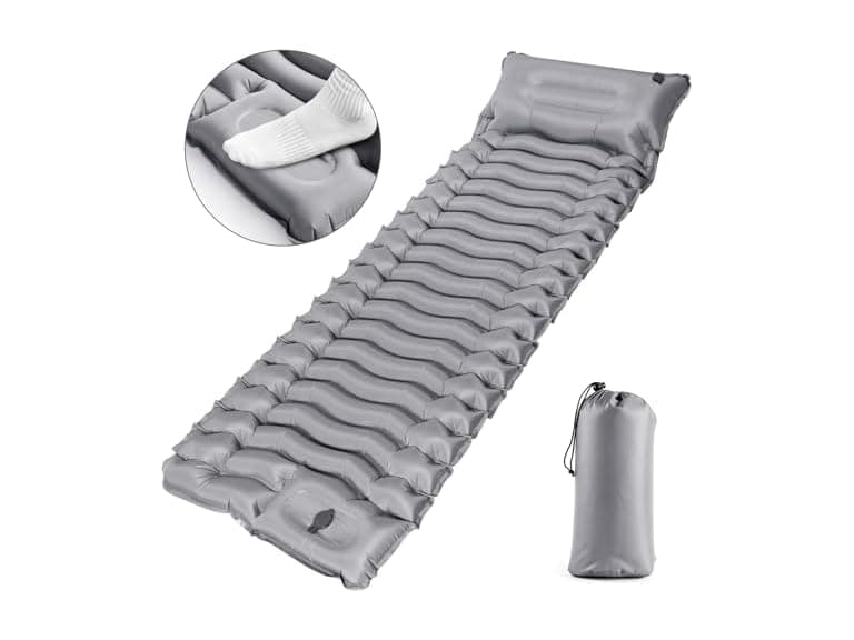Jnconser Inflatable Sleeping Pad, Gray - Image 1