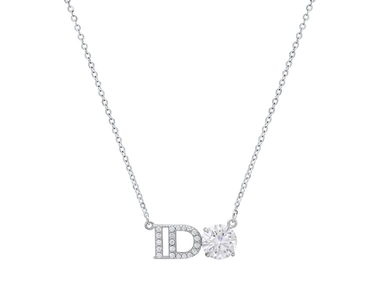 Diamond I Do Wedding Necklace - Image 1