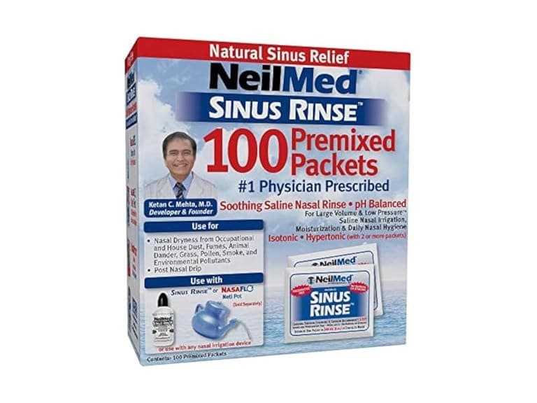 NeilMed Sinus Rinse 100 Premixed Packets - Image 1