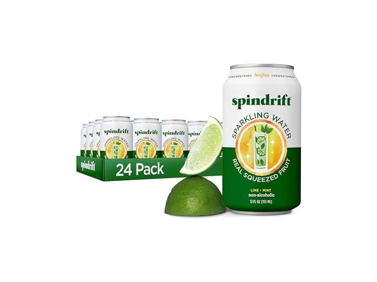 12Pk Spindrift Sparkling Water, Nojito Flavored - Image 1