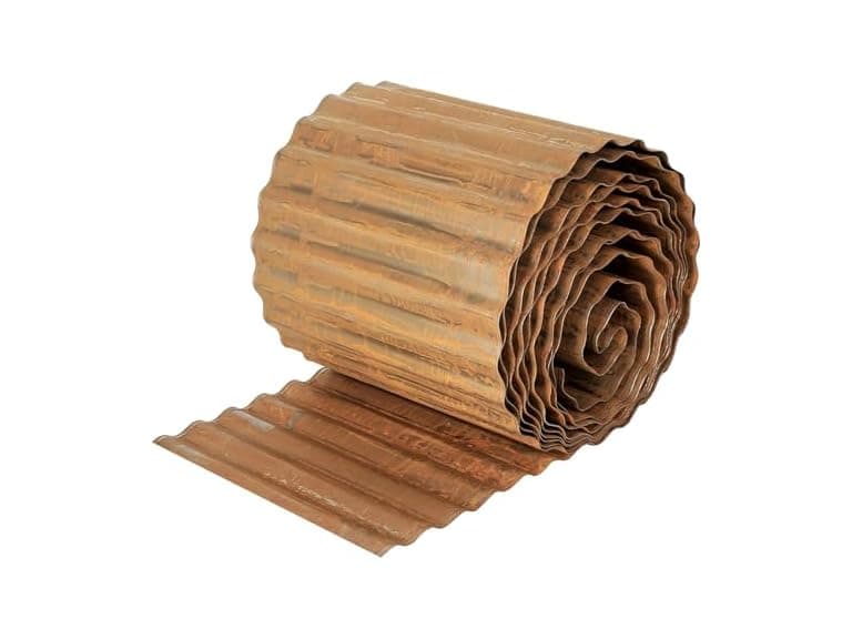 Corrugated Metal Garden Edging, 6" x 50 Ft - Image 1