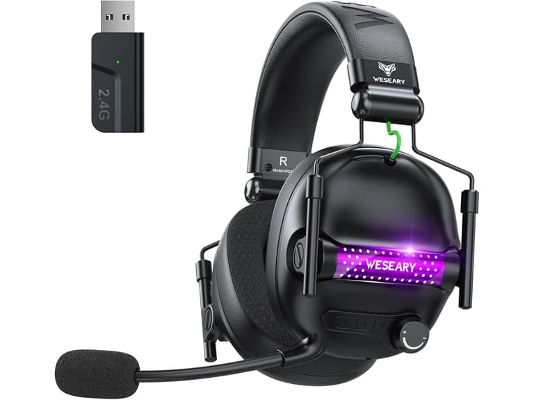 WESEARY Wireless Gaming Headset with Mic - Image 1
