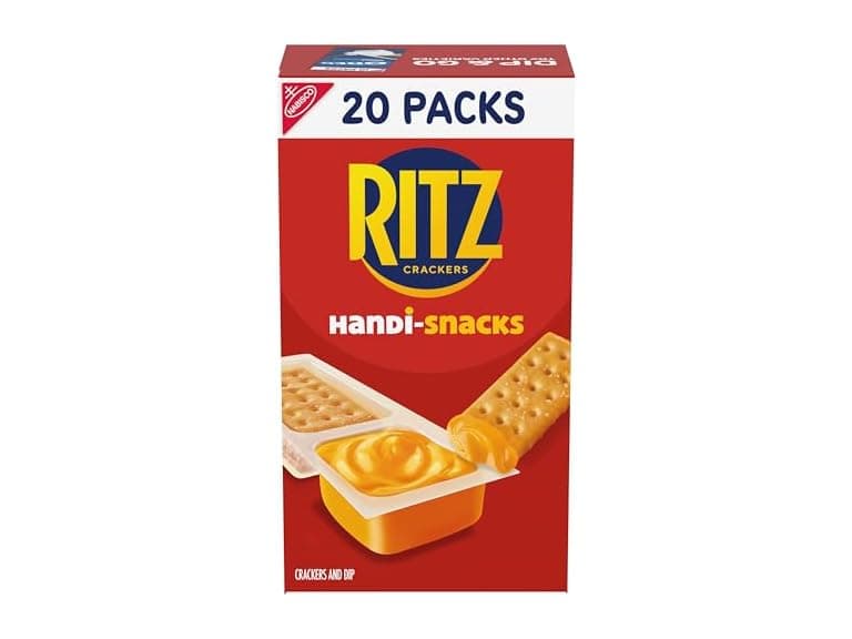 20PK Handi-Snacks RITZ Crackers 'N Cheesy Dip Snacks - Image 1