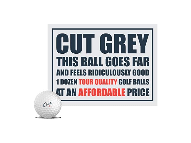 Cut Golf Cut Grey Golf Balls - Image 1