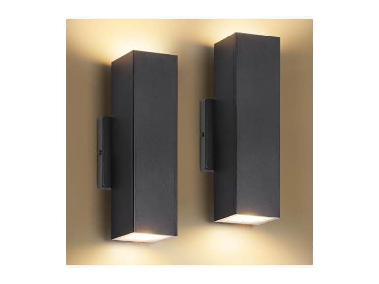 BesLowe 2-Pack Outdoor Wall Lights