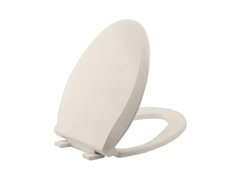 GarveeLife Toilet Seat, Safe PP Material, Quiet-Close, Elongated - Image 1